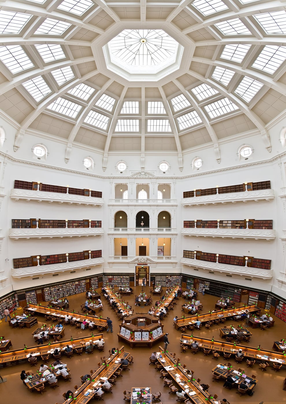 The domed La Trobe Reading Room at State Library Victoria.