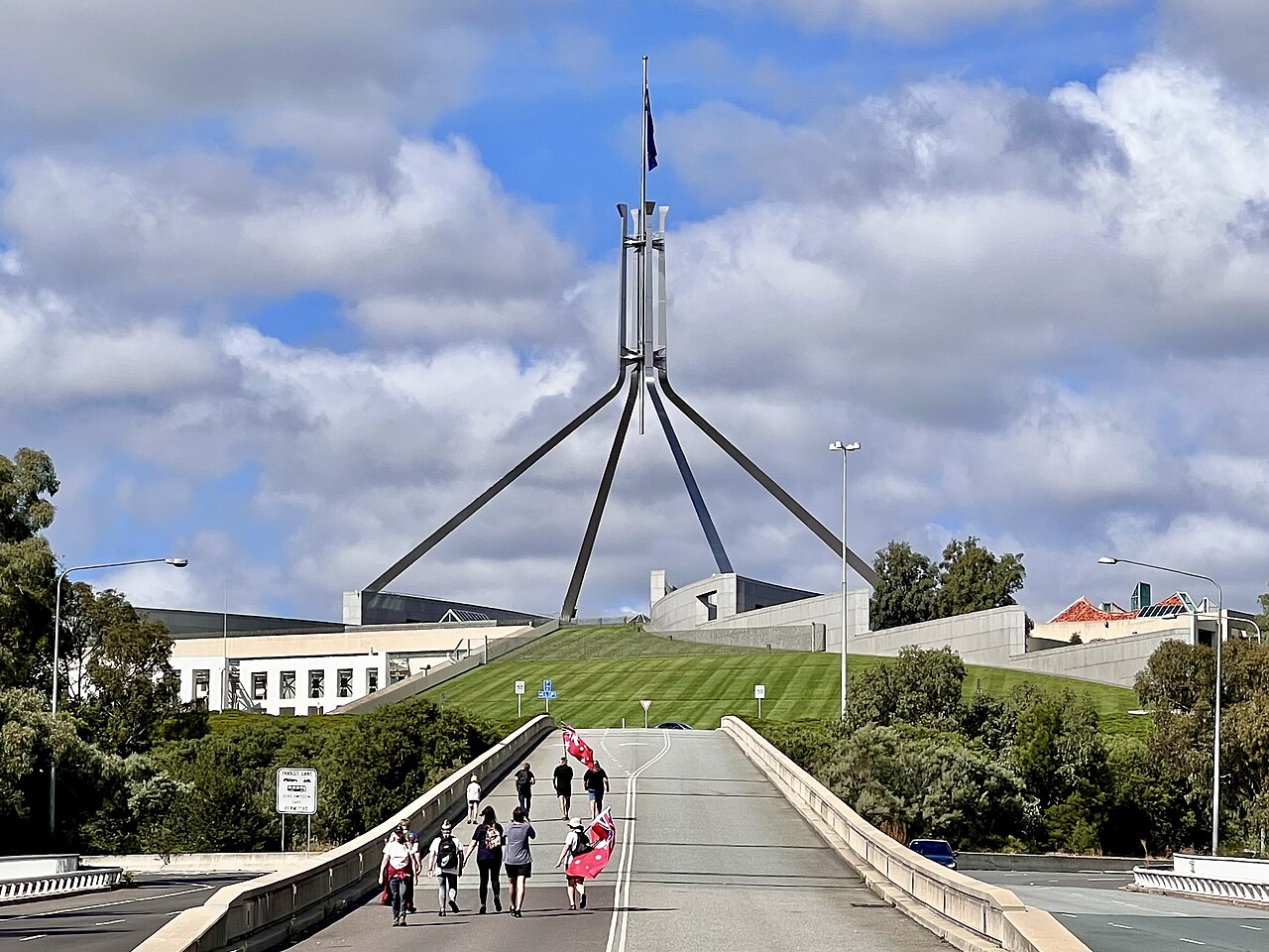 Parliament House, Canberra, photographed in 2022